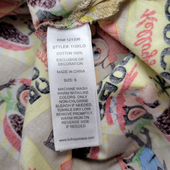 Kellogg's Coco Pops Scrubs Top Womens Small Cartoon Print Tie Waist Graphic - Picture 11 of 13